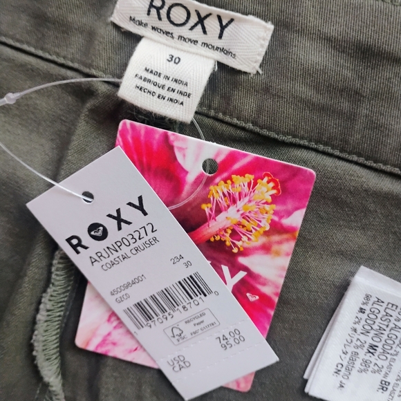 ROXY NEW Coastal Cruiser High Waisted Pants - Picture 10 of 12